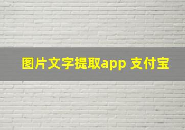 图片文字提取app 支付宝